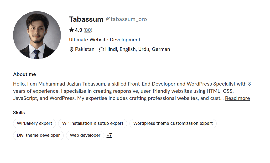 First Fiverr profile