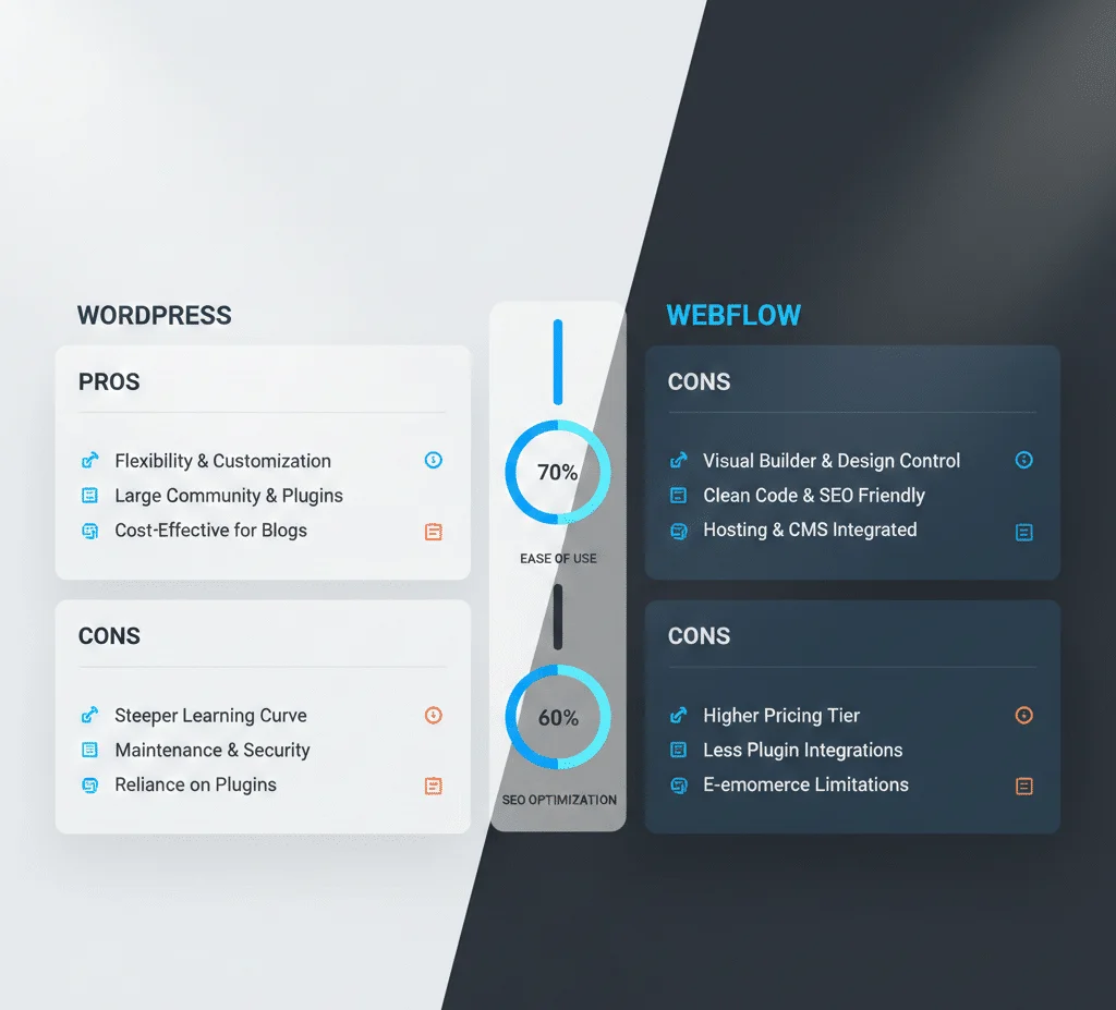 WordPress vs Webflow
